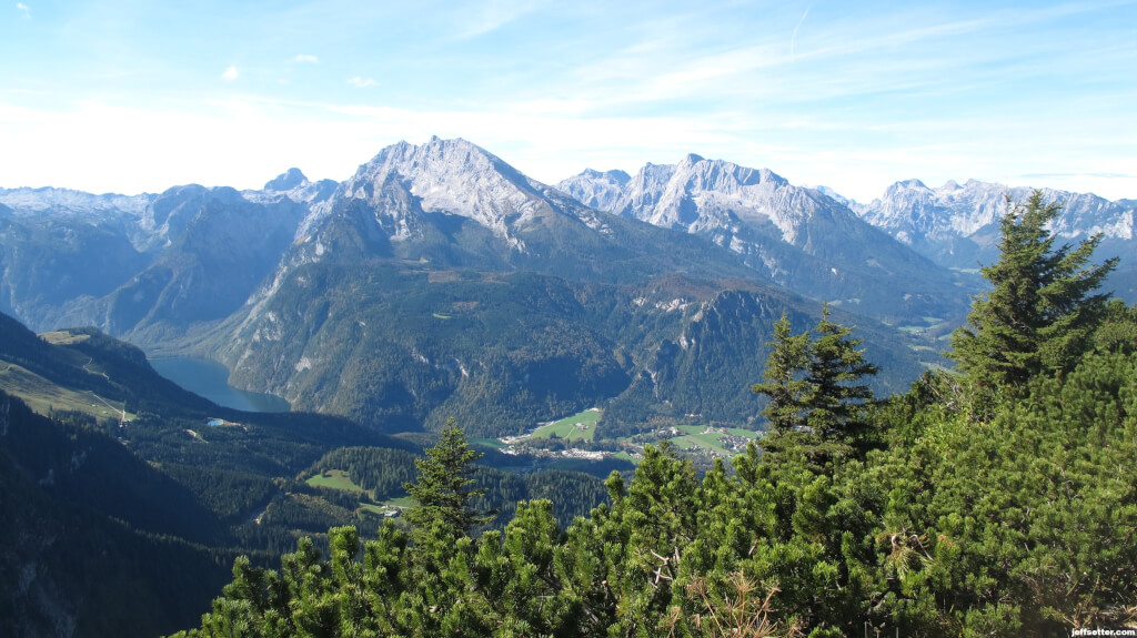 View of Königssee Lake in the distance