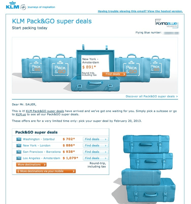 KLM Flight Deals - Book February and Travel in April 2013