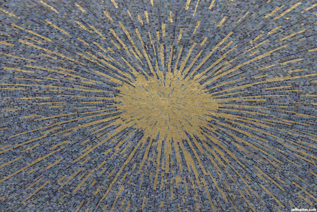 Dome Mosaic at Hilton Istanbul Passenger Drop Off Zone