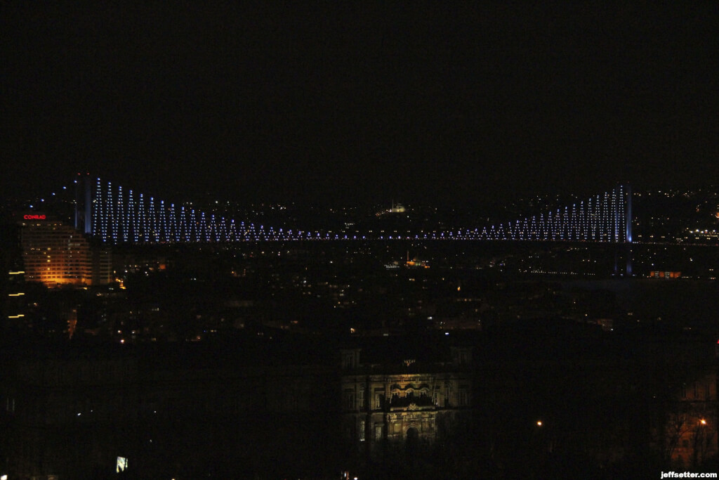 Bosphorous View from Hilton Istanbul Executive Floors