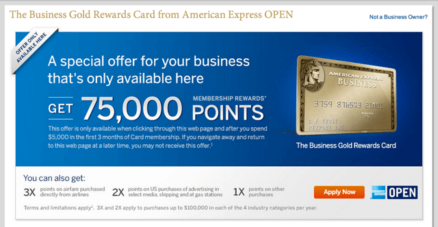 Act Now, Get 75,000 Amex Membership Rewards Points