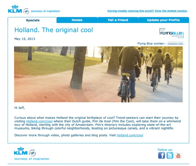 Holland: The Original Cool - A Bold Claim by KLM