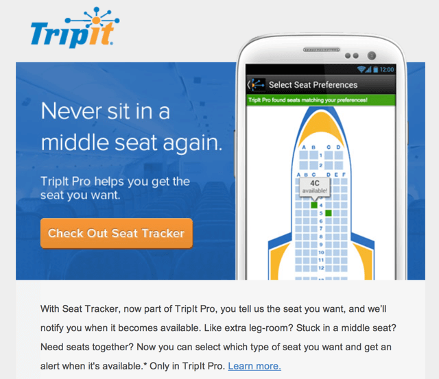 TripIt Seat Tracker: Innovation Coming Back to TripIt