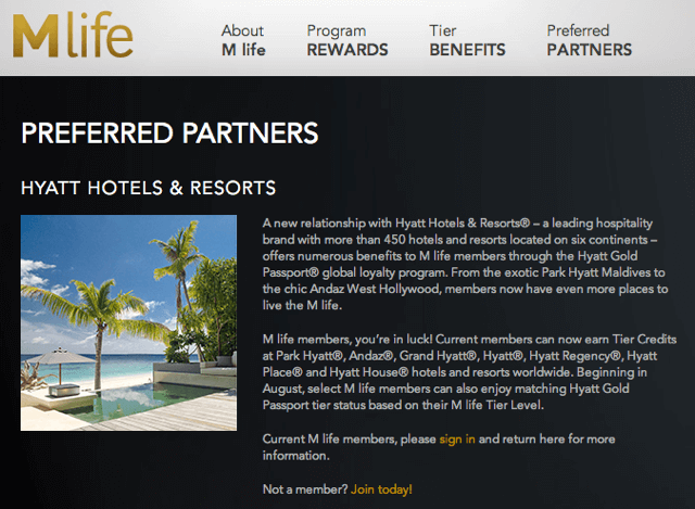 Earn Hyatt Hotel Points in Las Vegas with MGM Hotels Mlife Partnership