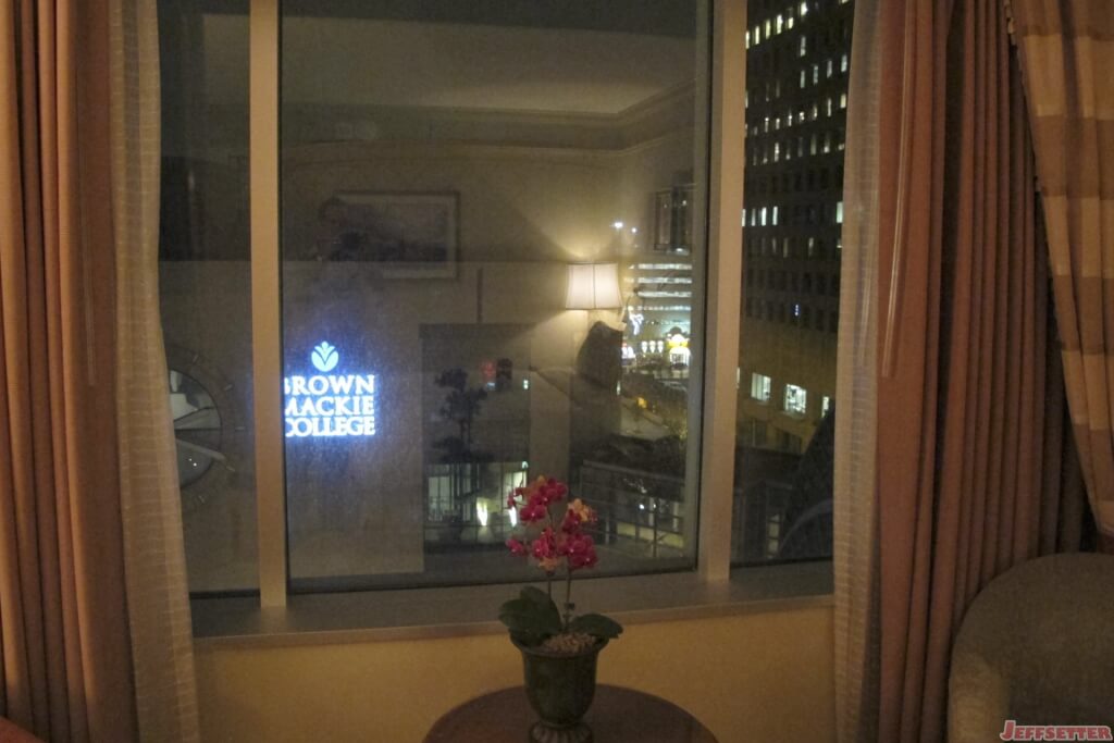 View from outside of Master Bedroom