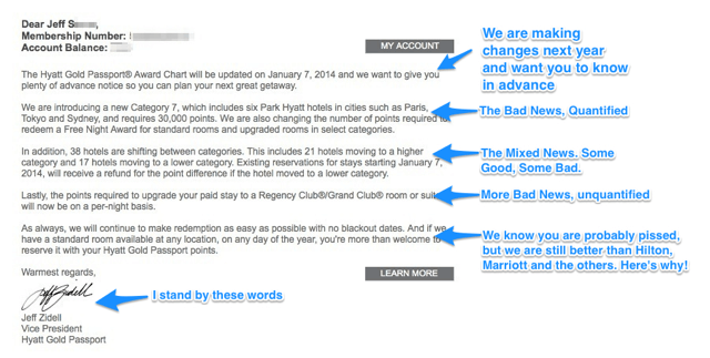 Hyatt Demonstrates the Proper Way to Announce a Devaluation