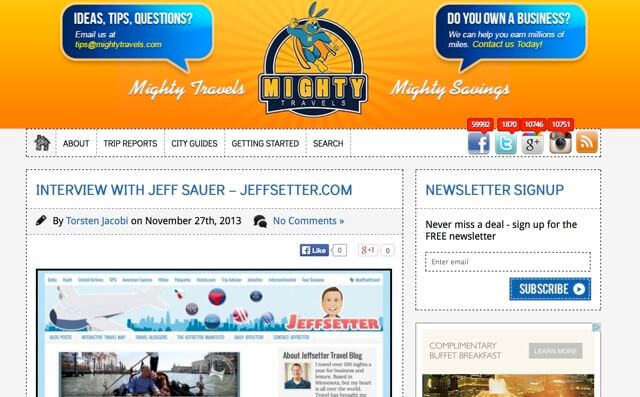 "Points and Miles are a Currency that Loses Value Over Time" My Interview with Mighty Travels