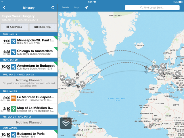 Flying to Budapest with Delta's Skyteam Partners in Business Class