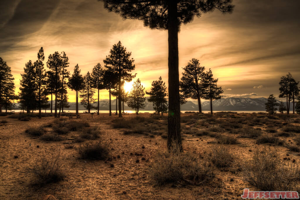 Beaches of Zephyr Cove in Lake Tahoe
