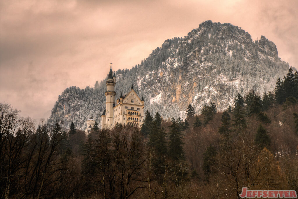 Neuschwanstein Castle in Schwangau, Bavaria, Germany