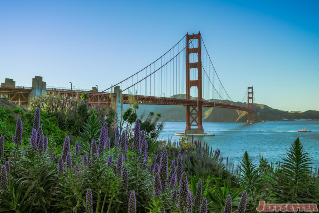 Doing Touristy Stuff in My Own City - Golden Gate Bridge Photos During Spring Flower Bloom