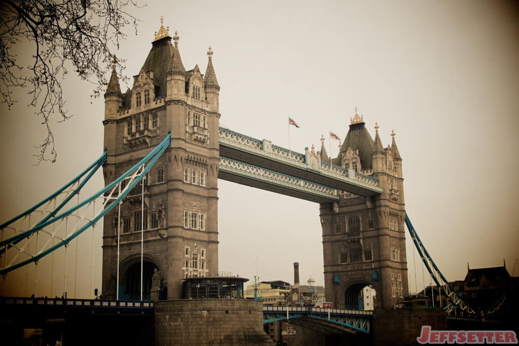 Tower Bridge in London, England
