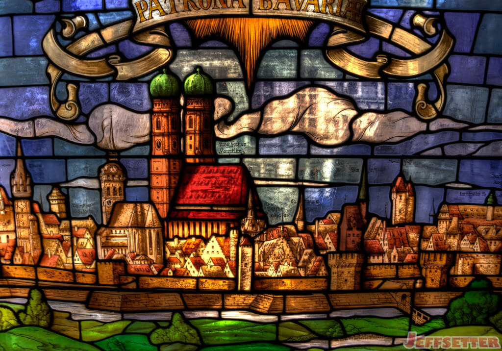 Stained Glass in Munich New Town Hall