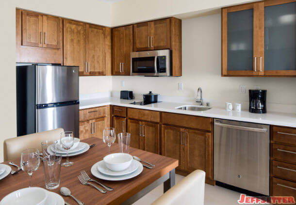 In-Room Kitchen  - Courtesy Marriott International