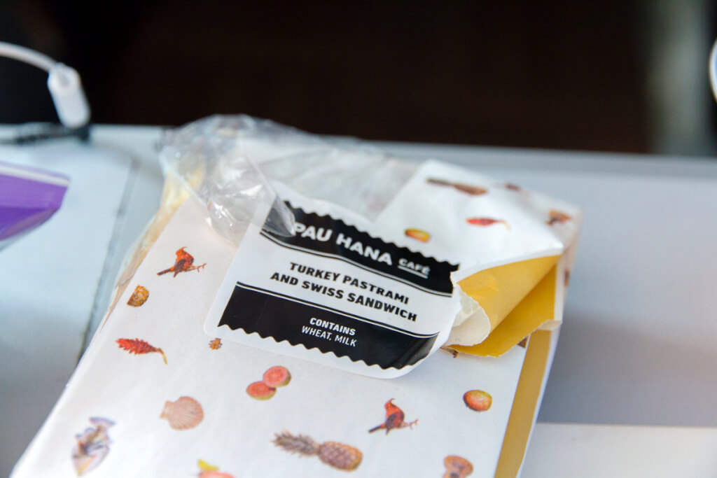 Hawaiian Airlines New Economy Meal SEA-HNL