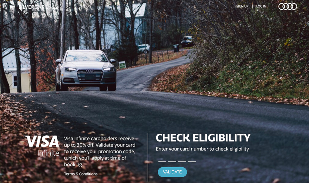 Silvercar Reduces Visa Infinite Discount