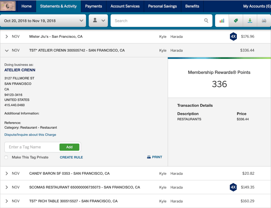 Check Your Amex Gold Bonus Activity