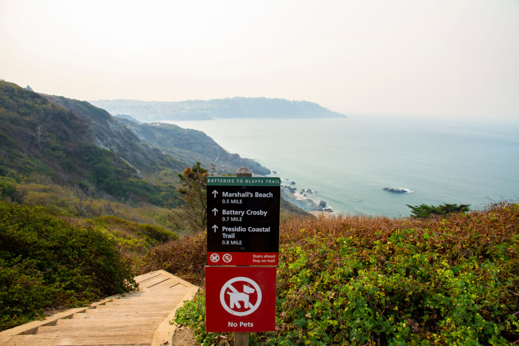 Hiking Down to Marshall