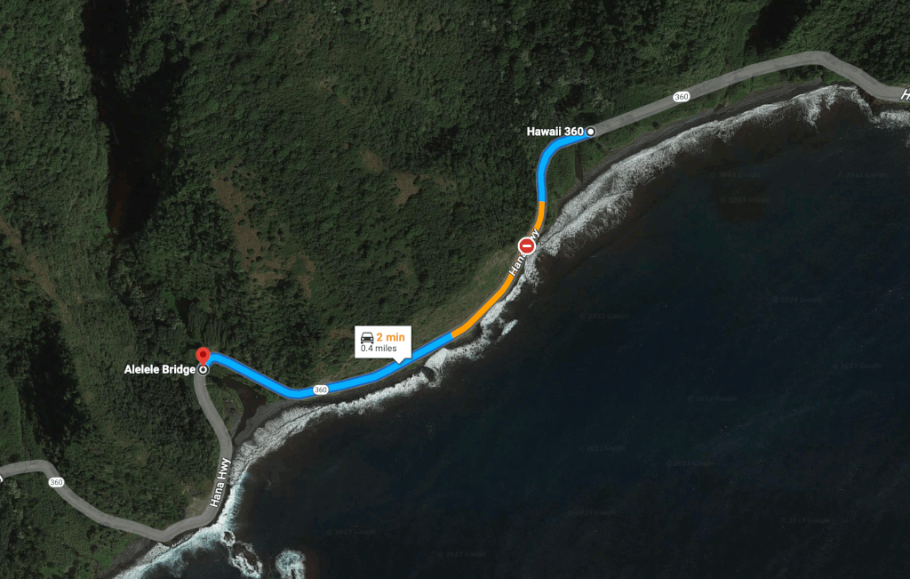 Hana Highway Partially Closes