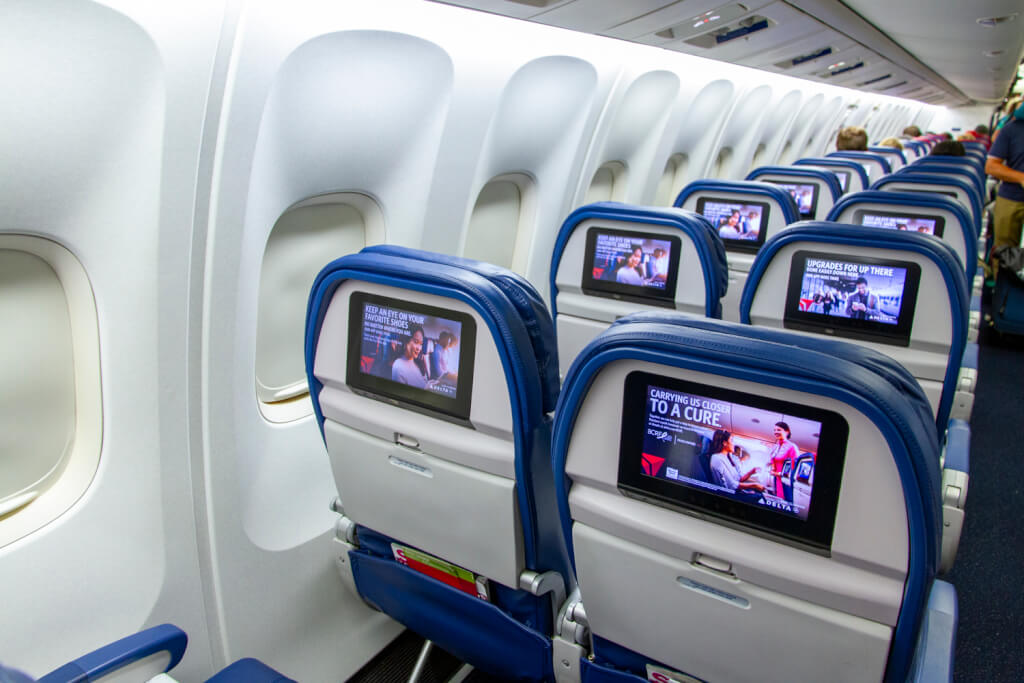 Delta Air Lines Main Cabin seating