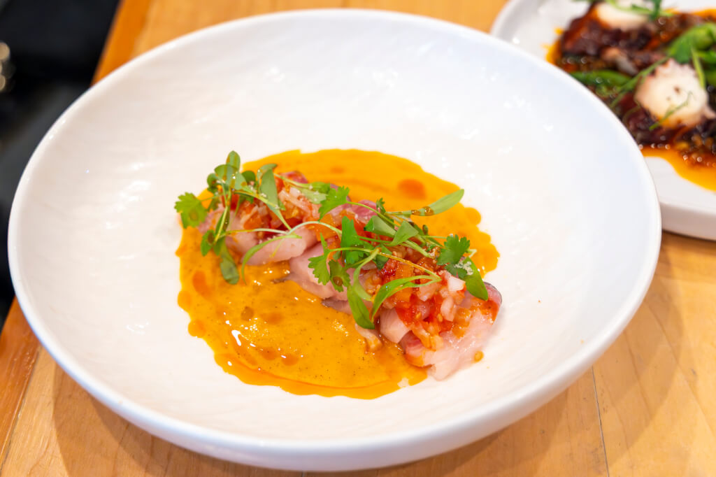 Thirty Eight hamachi crudo